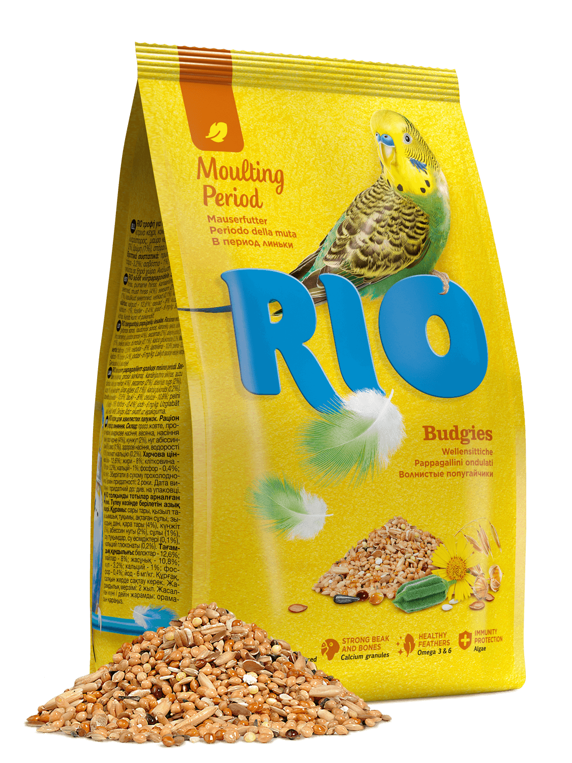 Rio Рацион в период линьки - корм для волнистых попугаев,500гр.